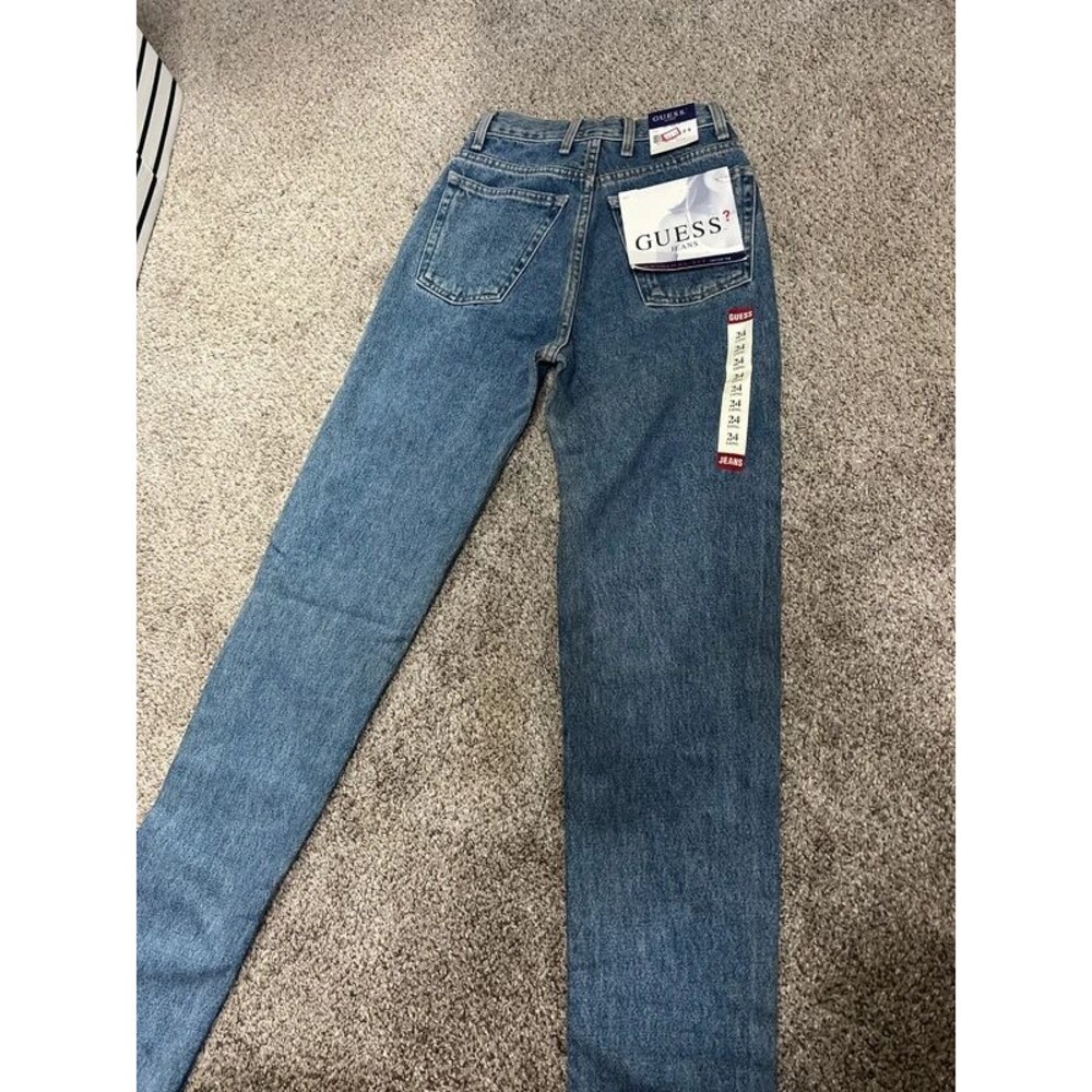 Guess Vintage dead stock 24 long jeans narrow leg 90's - Picture 2 of 8